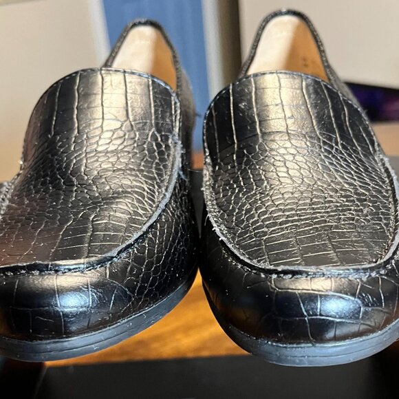 NEW! LifeStride Black Margot Crocodile Embossed Loafers Soft Support Flex Sz 7 - Picture 4 of 7